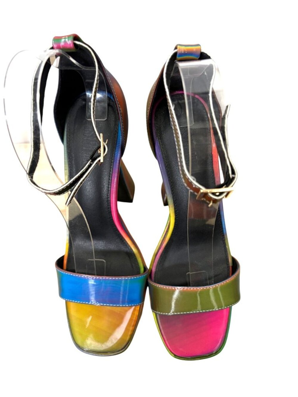 Poster Girl Rainbow Platform Heels Size 8 - Picture 5 of 9